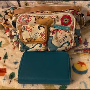 Lilly Bloom cat bag with wallet
